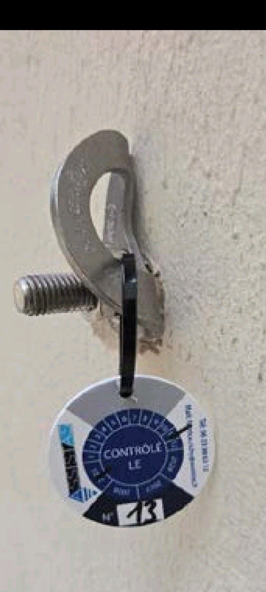 Point d'ancrage contrôlé